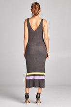 Load image into Gallery viewer, Around The Way Color Block Midi Dress