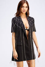 Load image into Gallery viewer, Diamond Jeweled Blazer Dress (DM to restock)