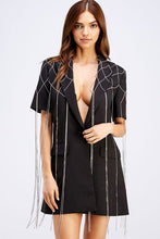 Load image into Gallery viewer, Diamond Jeweled Blazer Dress (DM to restock)