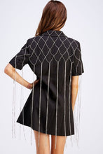 Load image into Gallery viewer, Diamond Jeweled Blazer Dress (DM to restock)