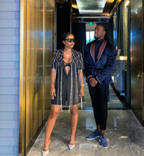 Load image into Gallery viewer, Diamond Jeweled Blazer Dress (DM to restock)