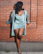 Load image into Gallery viewer, Sydney Sage Satin Dress Set