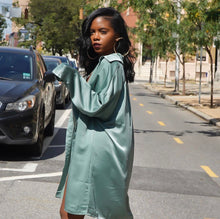 Load image into Gallery viewer, Sydney Sage Satin Dress Set