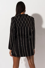Load image into Gallery viewer, Diamond Jeweled Blazer Dress (DM to restock)
