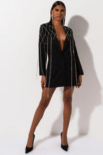 Load image into Gallery viewer, Diamond Jeweled Blazer Dress (DM to restock)