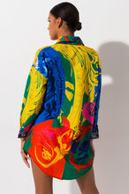 Load image into Gallery viewer, Vibing Shirt Dress