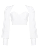 Load image into Gallery viewer, Angelic Corseted Long Sleeve Top