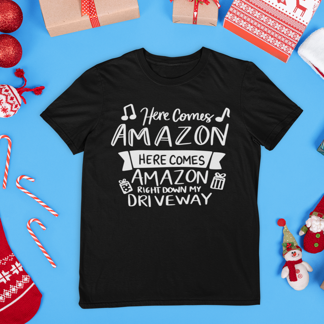 Here Comes Amazon Christmas Shirt